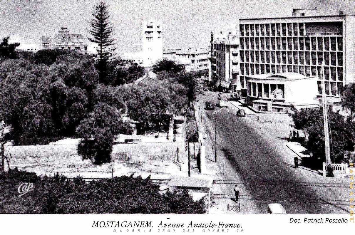 Mostaganem - Avenue Anatole-France - Vue aerienne.jpg